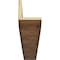 Ekena Millwork 2-Sided (L-beam) Knotty Pine Endurathane Faux Wood Ceiling Beam, Premium Aged, 4"W x 8"H  x 20'L BMKP2C0040X080X240ZD - alternate 2
